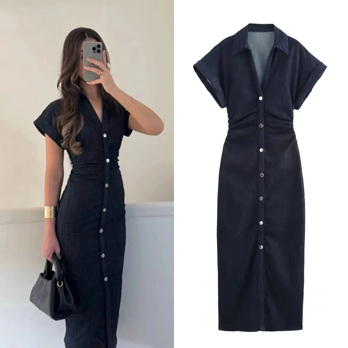Émaris – Classic Midi Dress