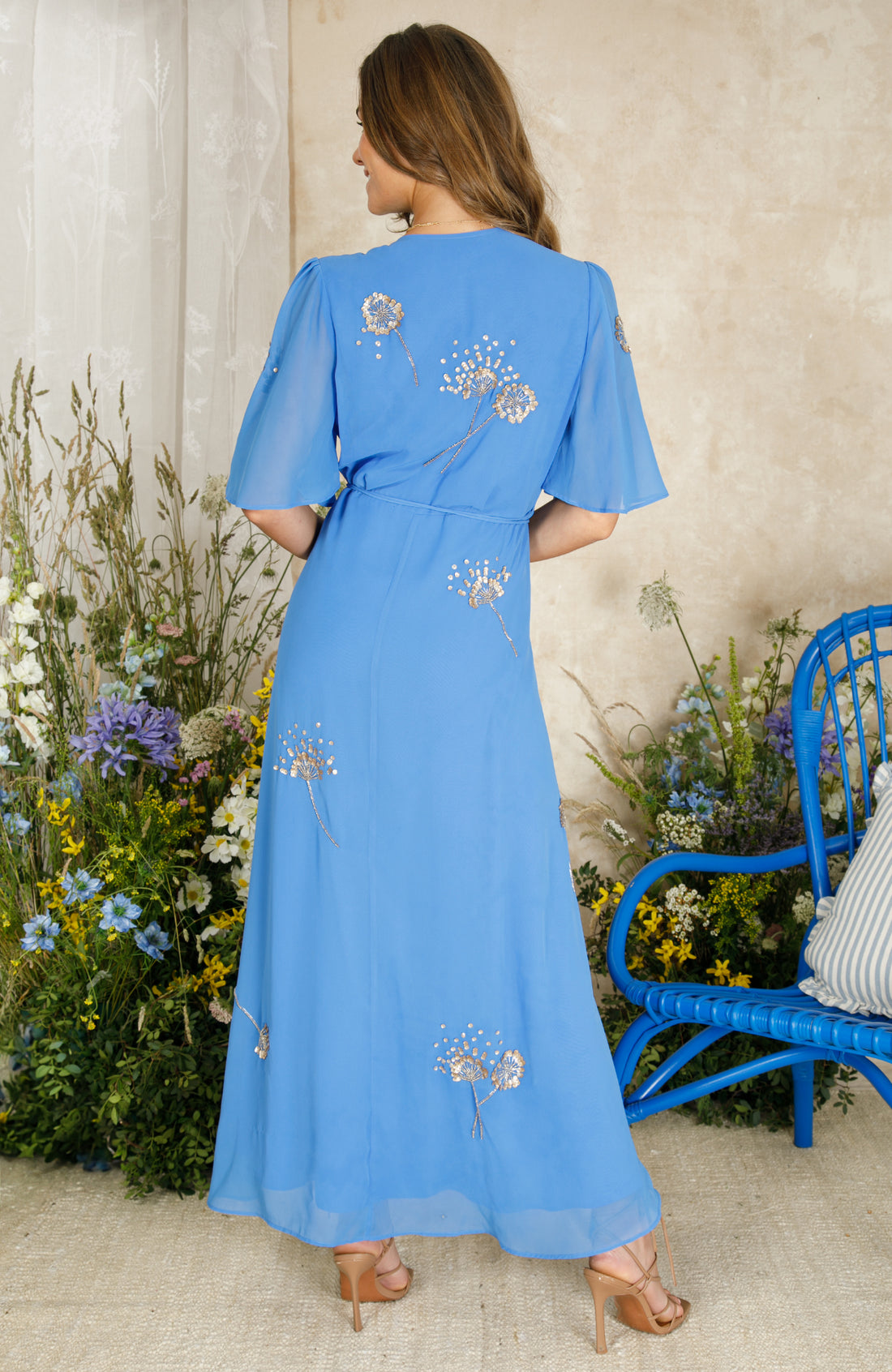 The Mallory™ | Embellished Wrap Dress