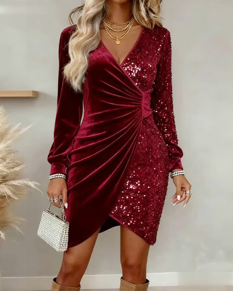 Emilia™ | Christmas V-Neck Jumpsuit