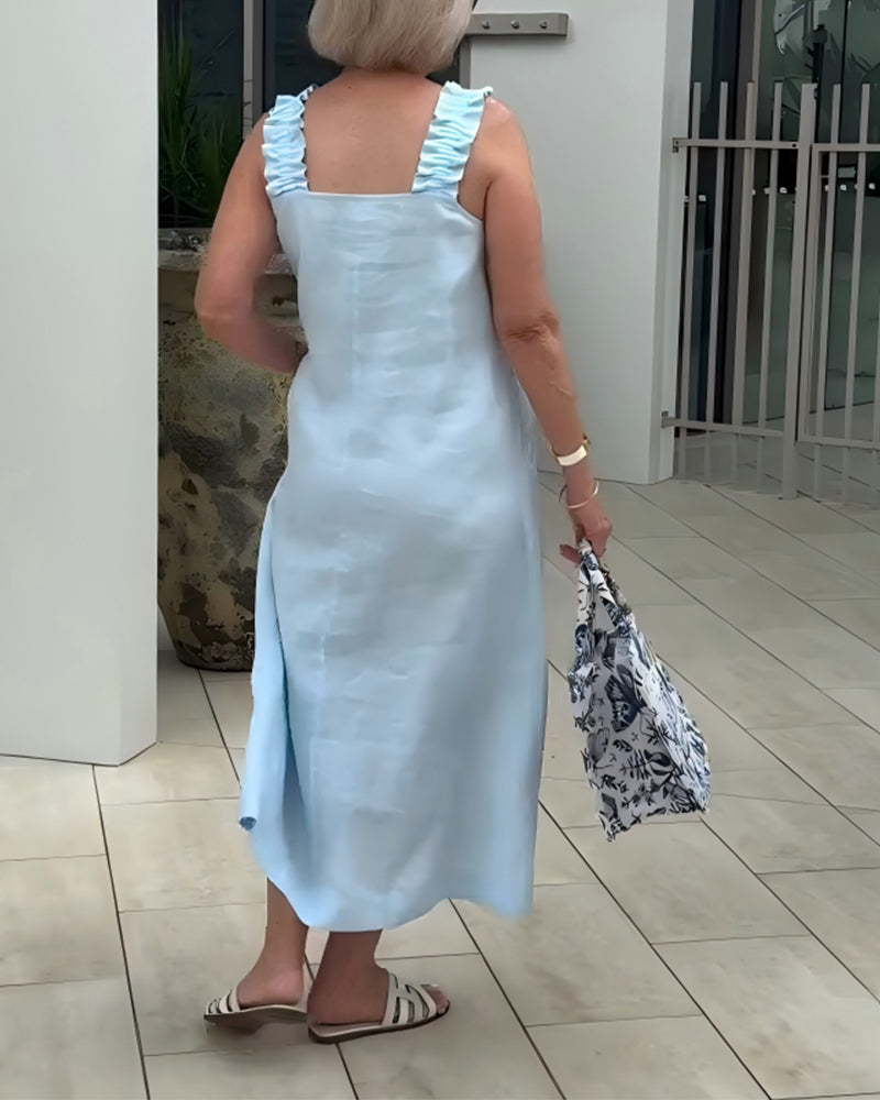 Selvéra SquareLine Sleeveless Dress