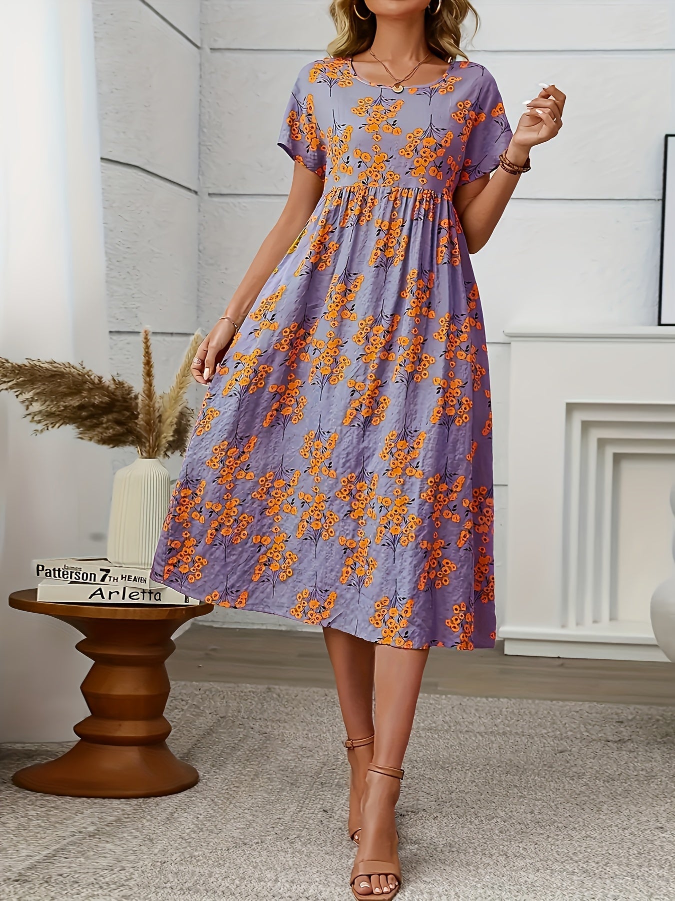 Floréne PleatCharm Vintage Dress