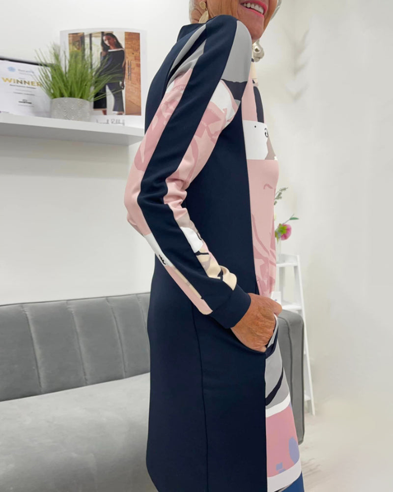 Colvéra ZipBlock Long Sleeve Dress
