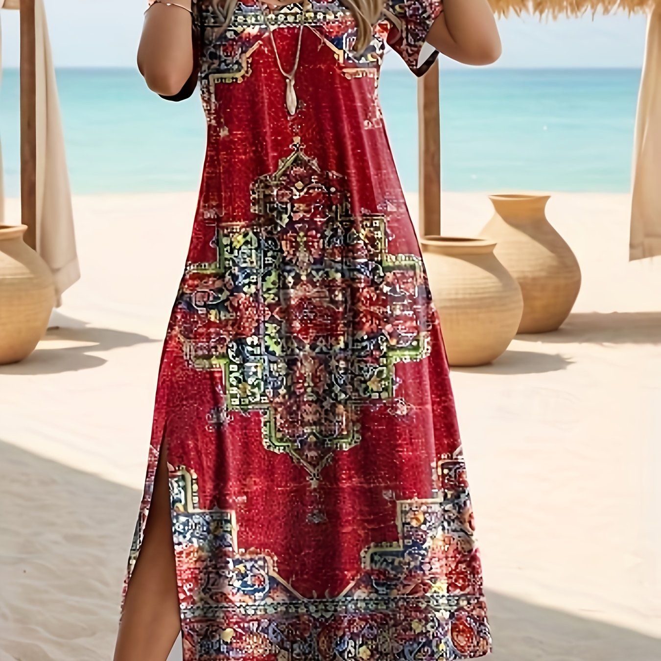 Solmira Vintage Boho Sun Dress
