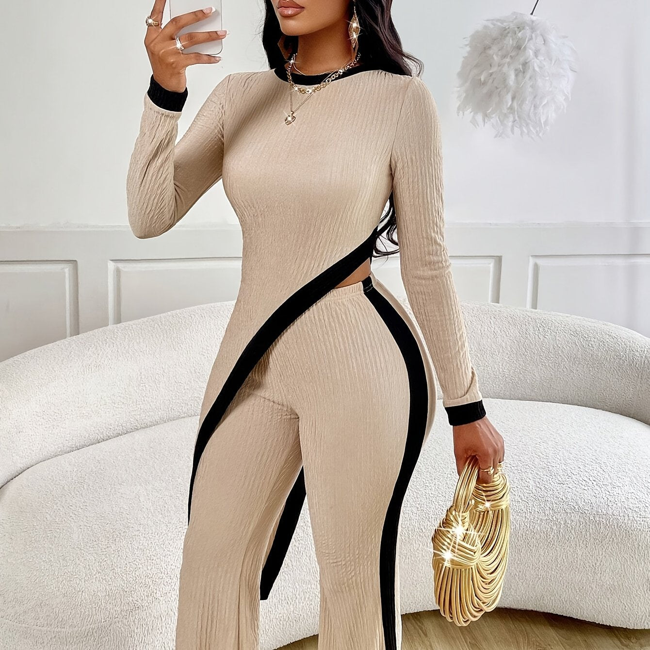 T-Shirt and Flared Pants Set
