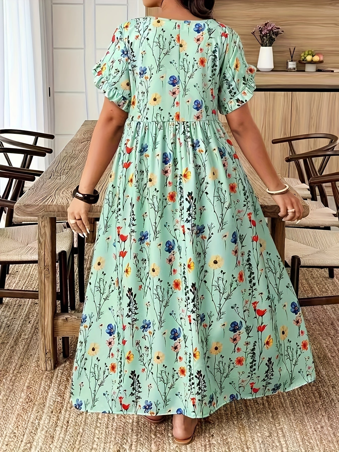 Elvoria GraceBloom Plus Maxi Dress