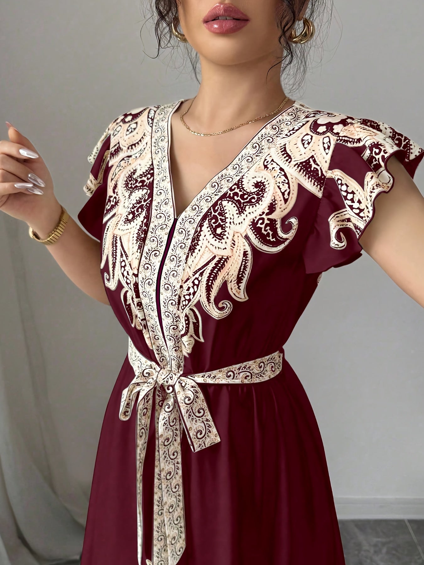 PaisleyAura™ | Women’s Fashion Paisley Print Dress