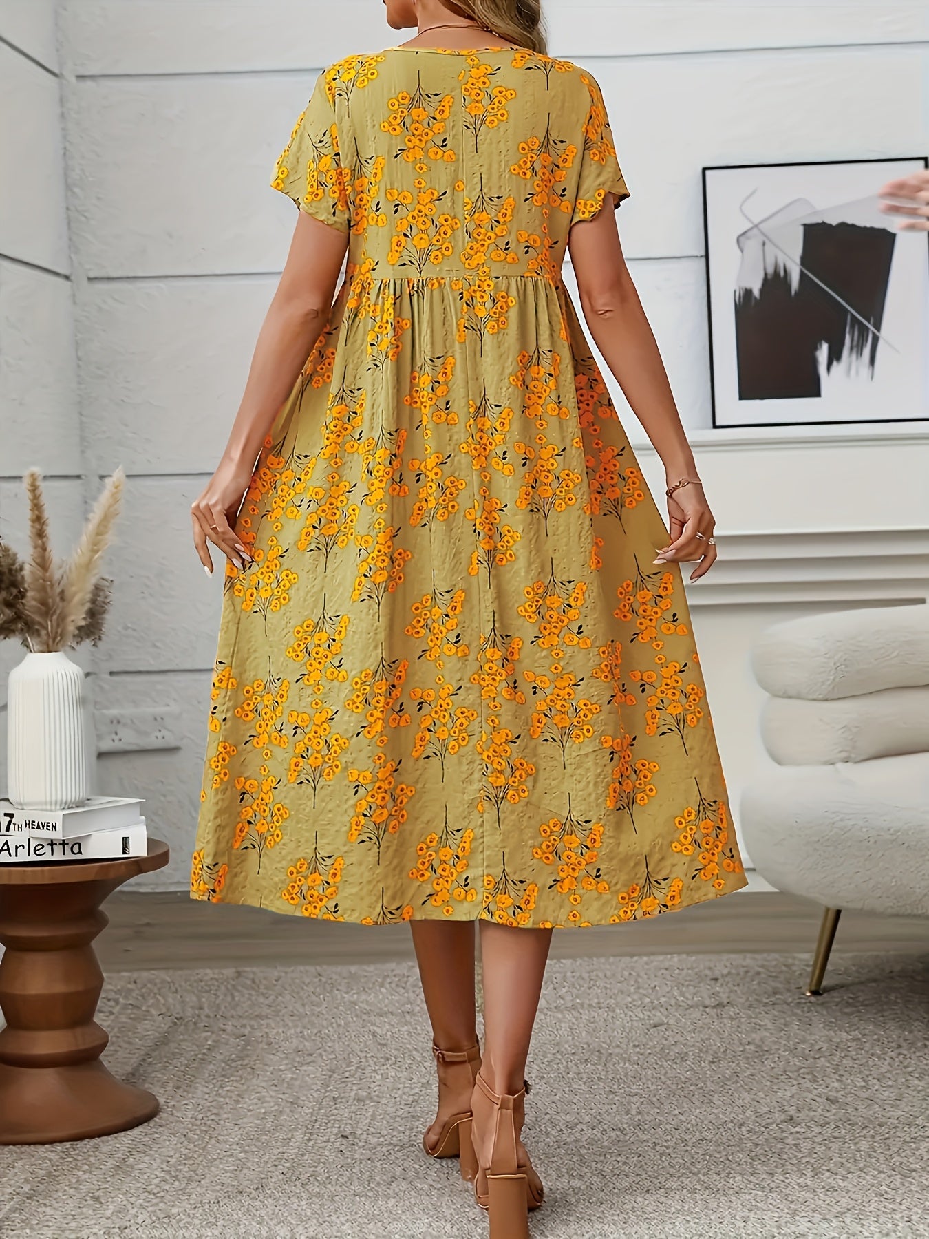 Floréne PleatCharm Vintage Dress