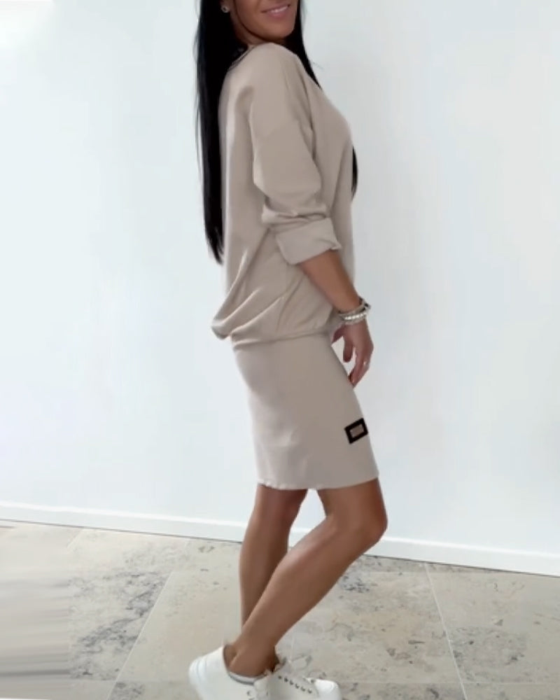 Elviona SleekFit Long Sleeve Dress