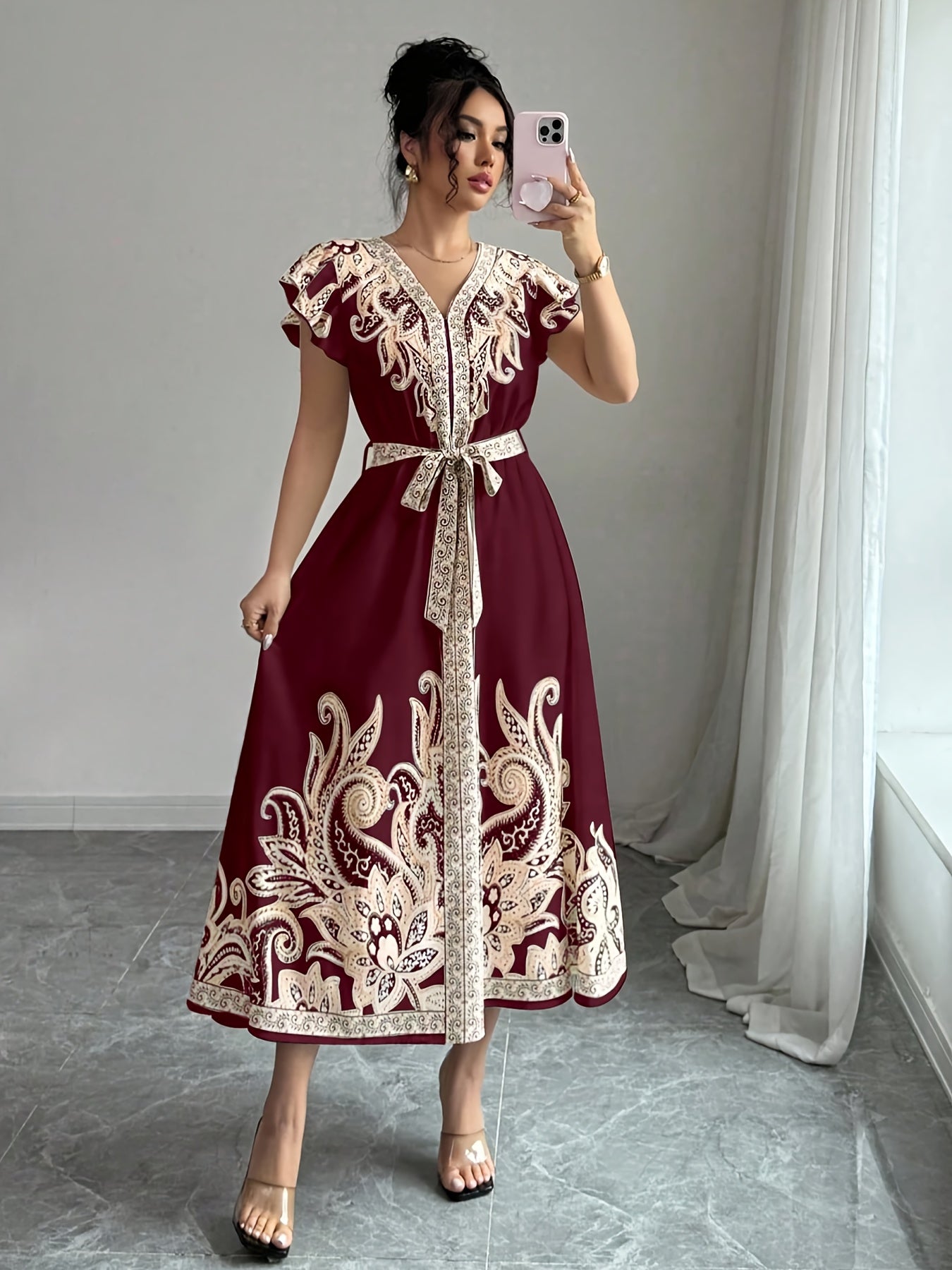 PaisleyAura™ | Women’s Fashion Paisley Print Dress
