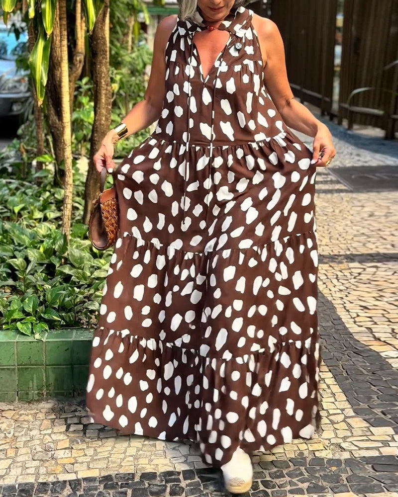 Solmera VacayPrint Sleeveless Dress