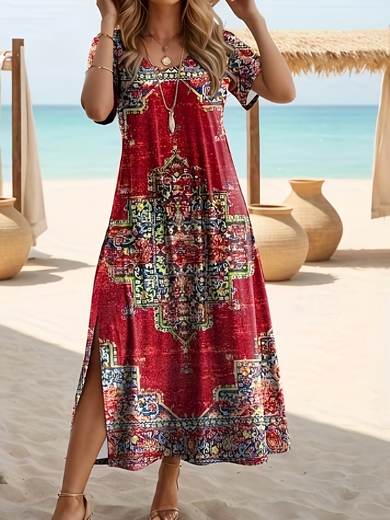 Solmira Vintage Boho Sun Dress