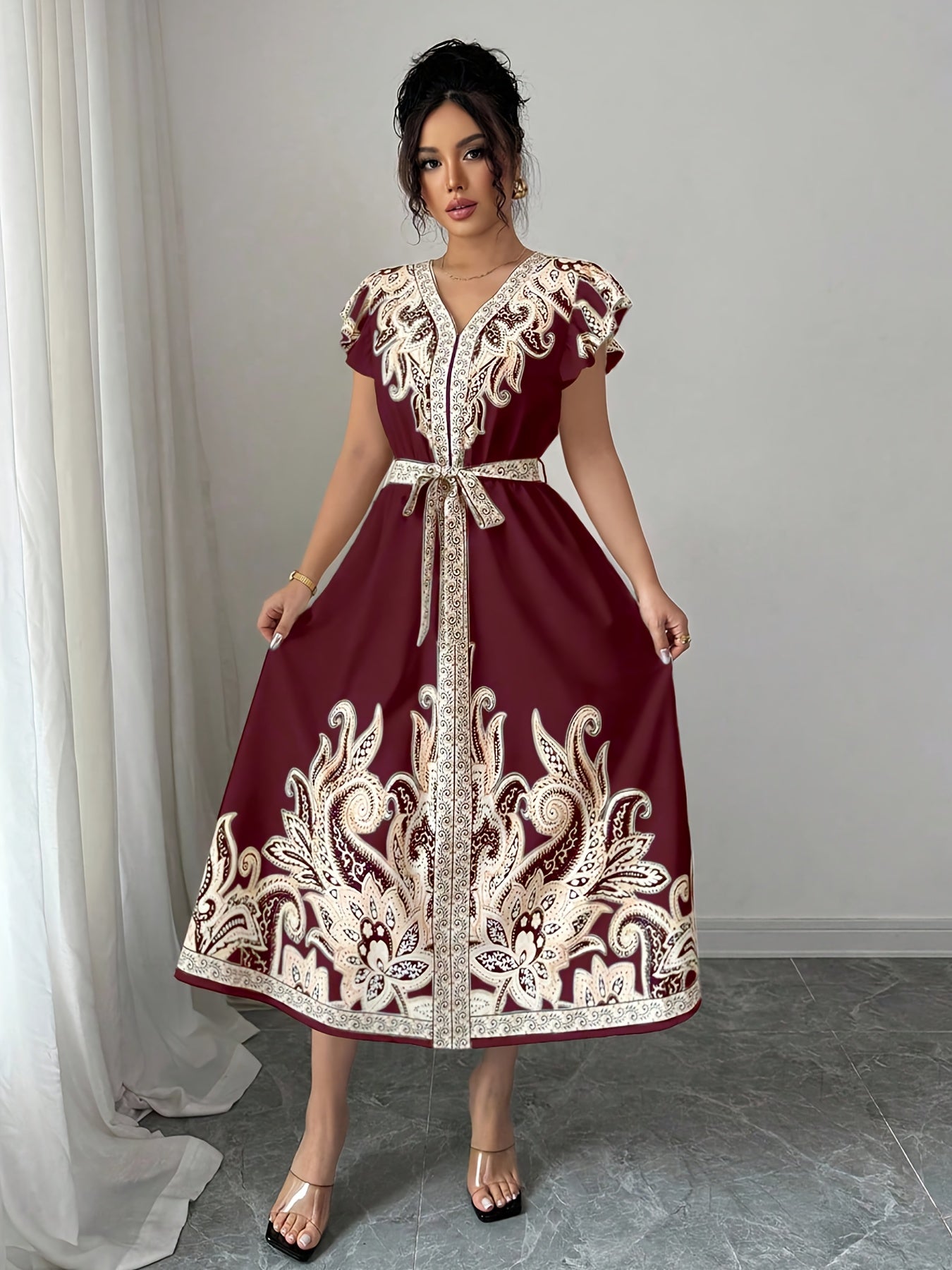 PaisleyAura™ | Women’s Fashion Paisley Print Dress