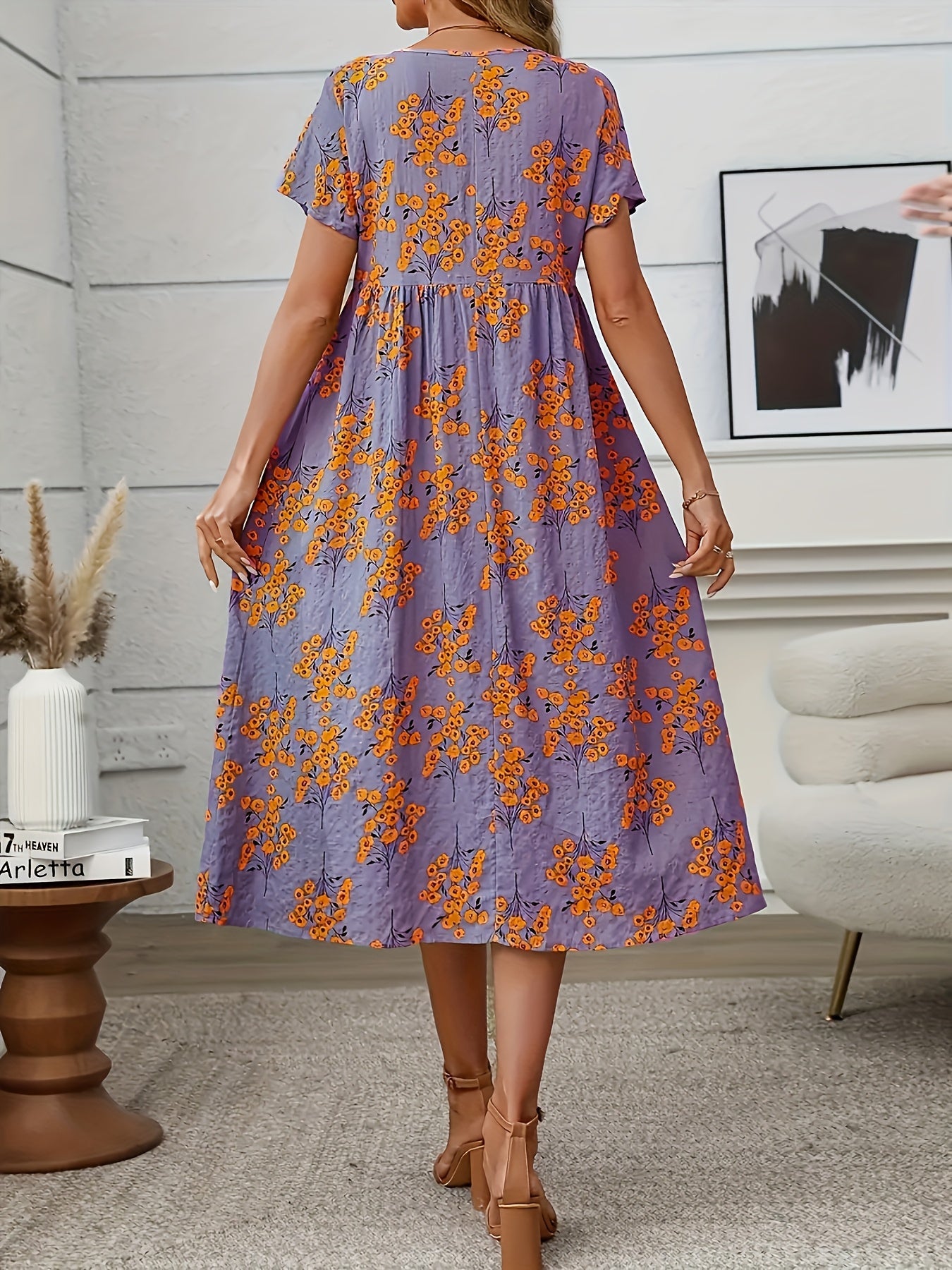 Floréne PleatCharm Vintage Dress