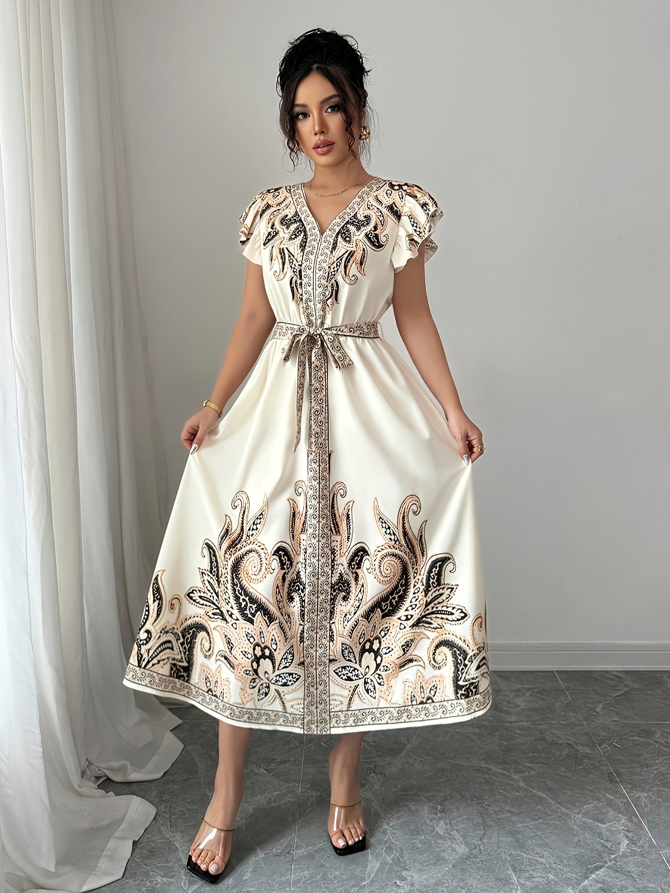 PaisleyAura™ | Women’s Fashion Paisley Print Dress