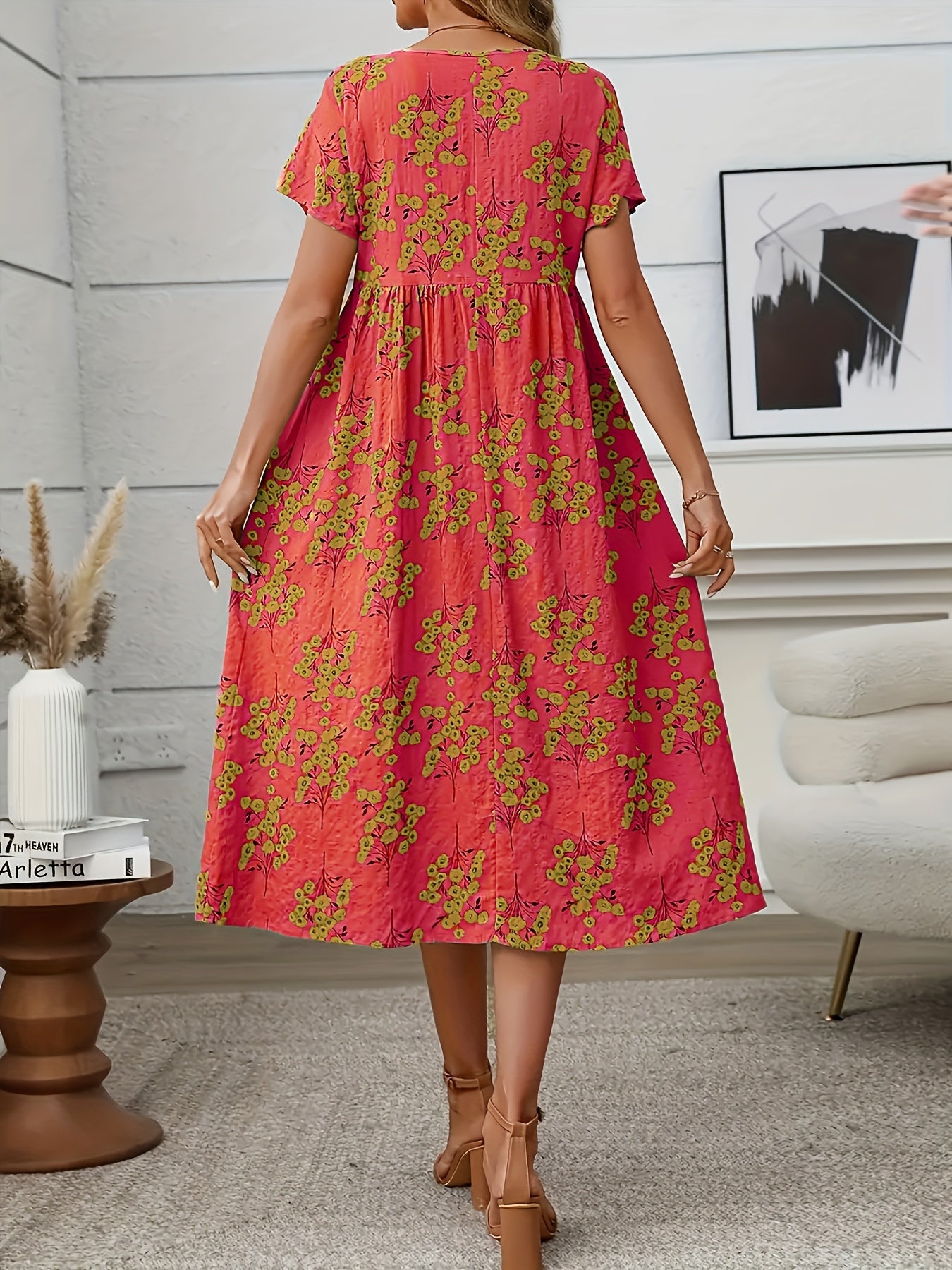 Floréne PleatCharm Vintage Dress