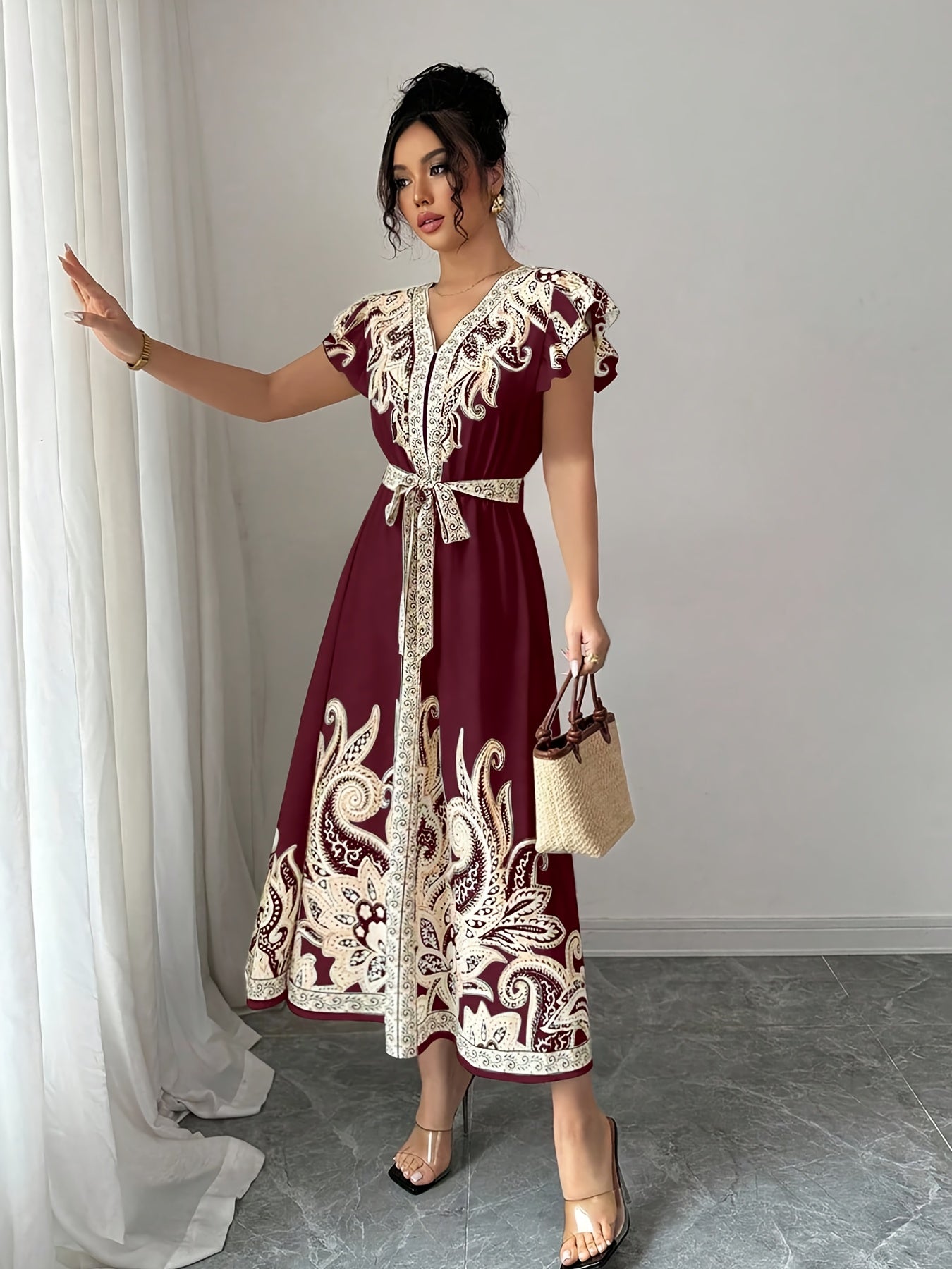 PaisleyAura™ | Women’s Fashion Paisley Print Dress