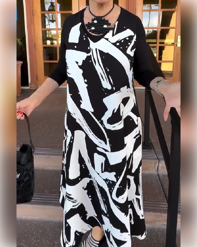 Ardella PatchMuse Long Sleeve Dress
