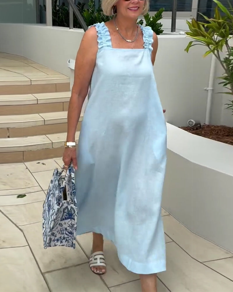 Selvéra SquareLine Sleeveless Dress