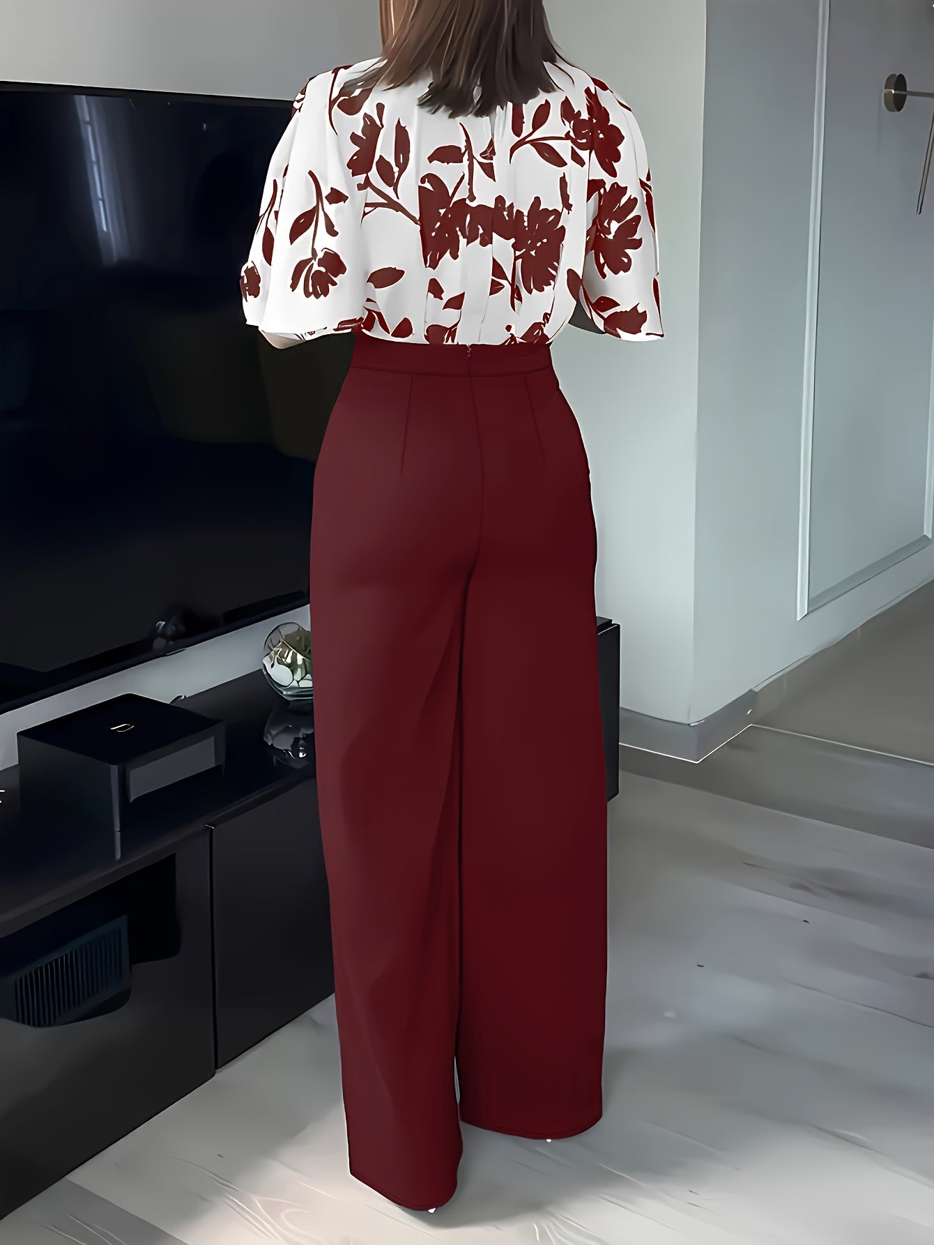 Zadora™ | Printed Spring/Summer Elegant Shirt Set