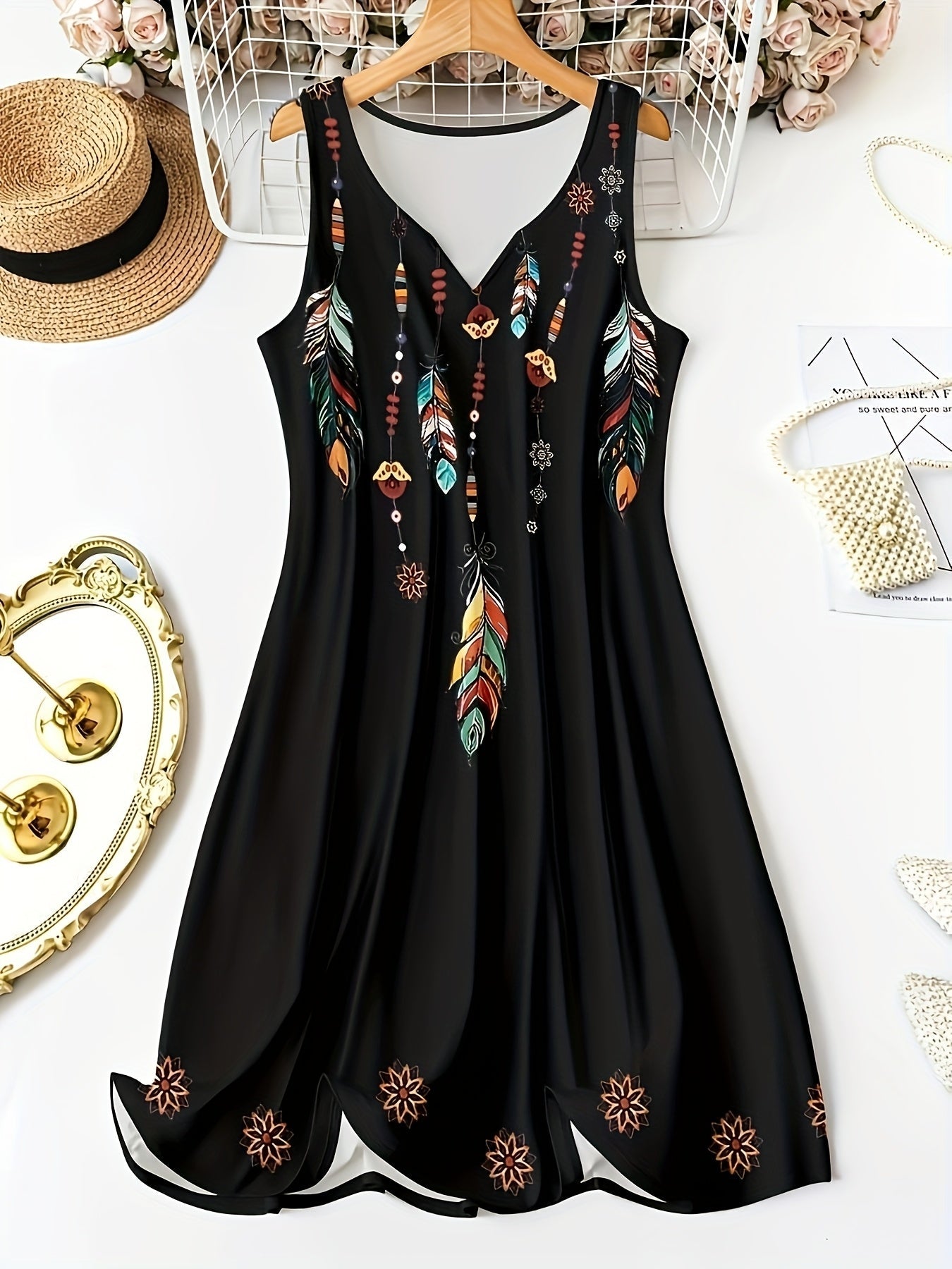 Virella Sunflow Vest Maxi Dress