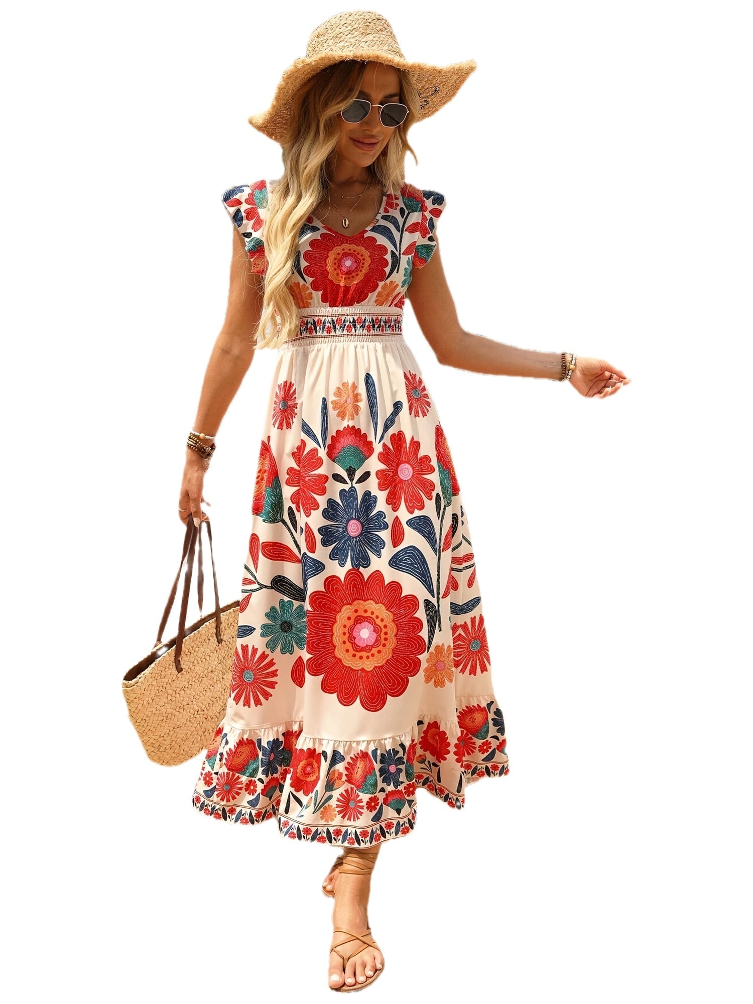 Avelisse RuffleBloom Maxi Dress