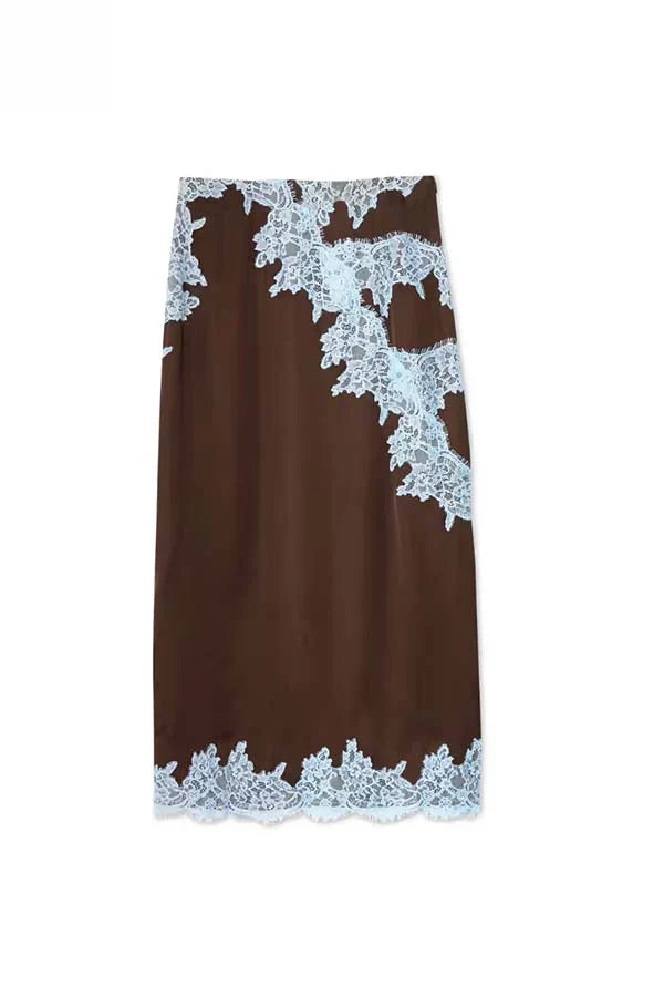 Celunara™ | Contrast Satin Maxi Set