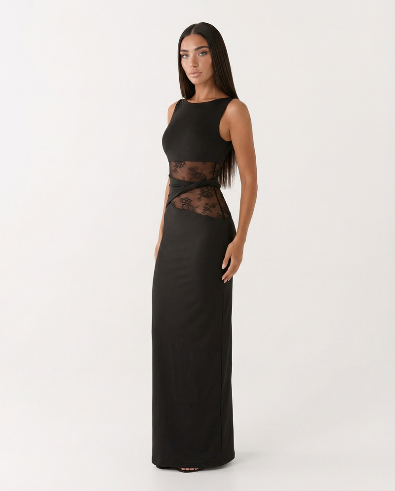 Lace Illusion Maxi details