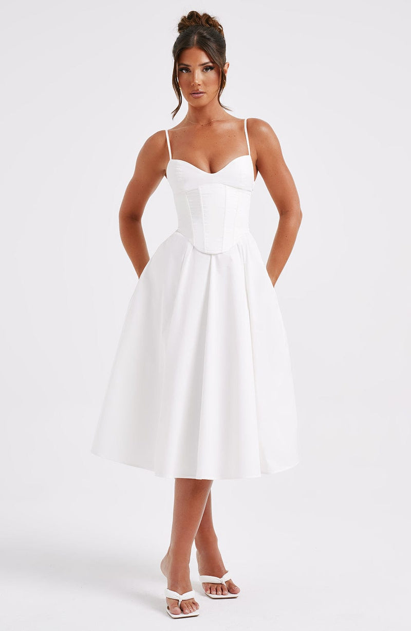 Mariella Midi Dress - Ivory details