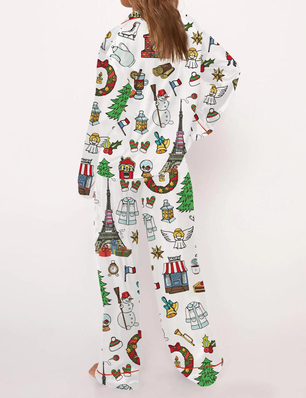 Noelle – Satin Holiday Pajama Set