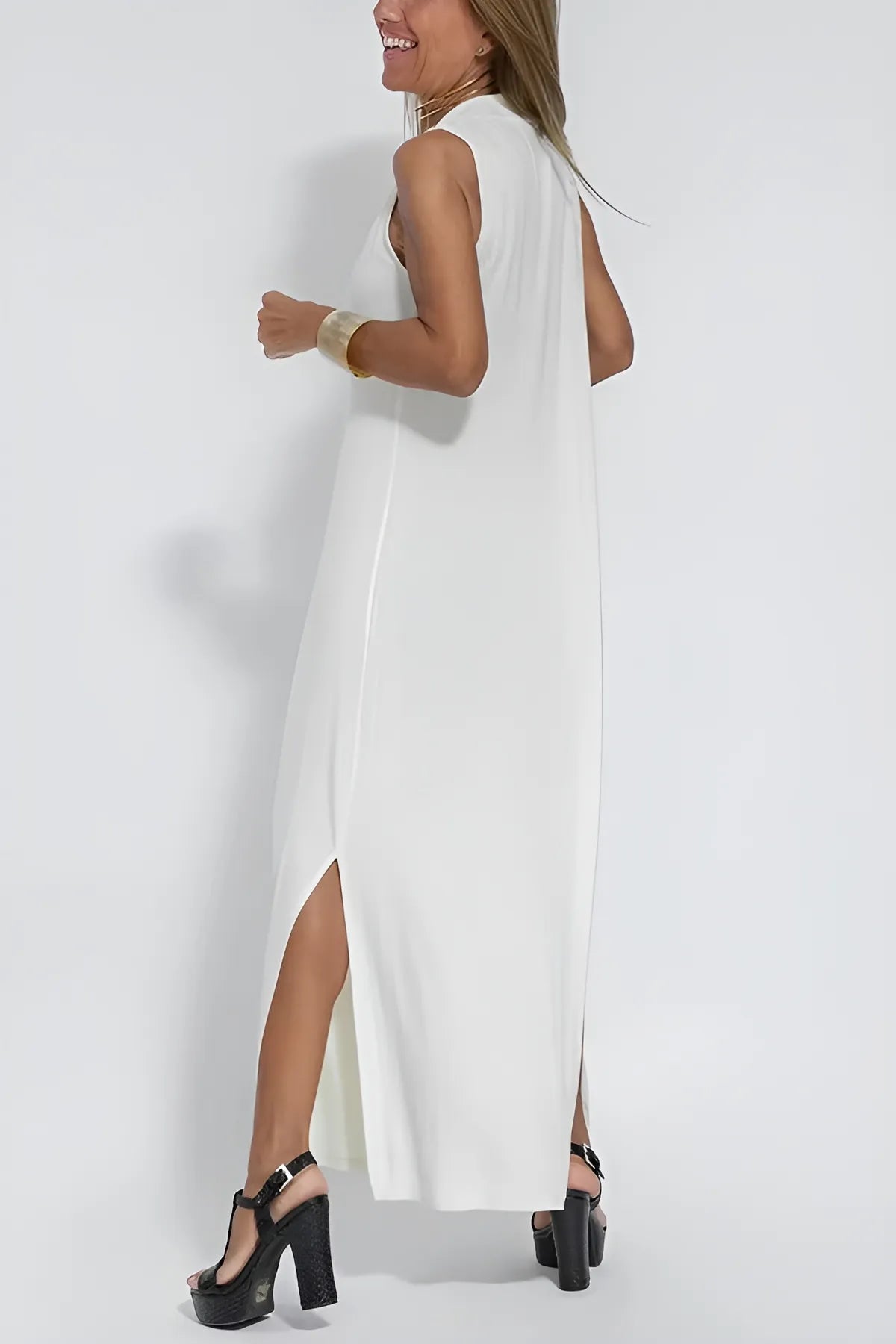 Lyvazza™ – Elegant Long Dress + Matching Cardigan
