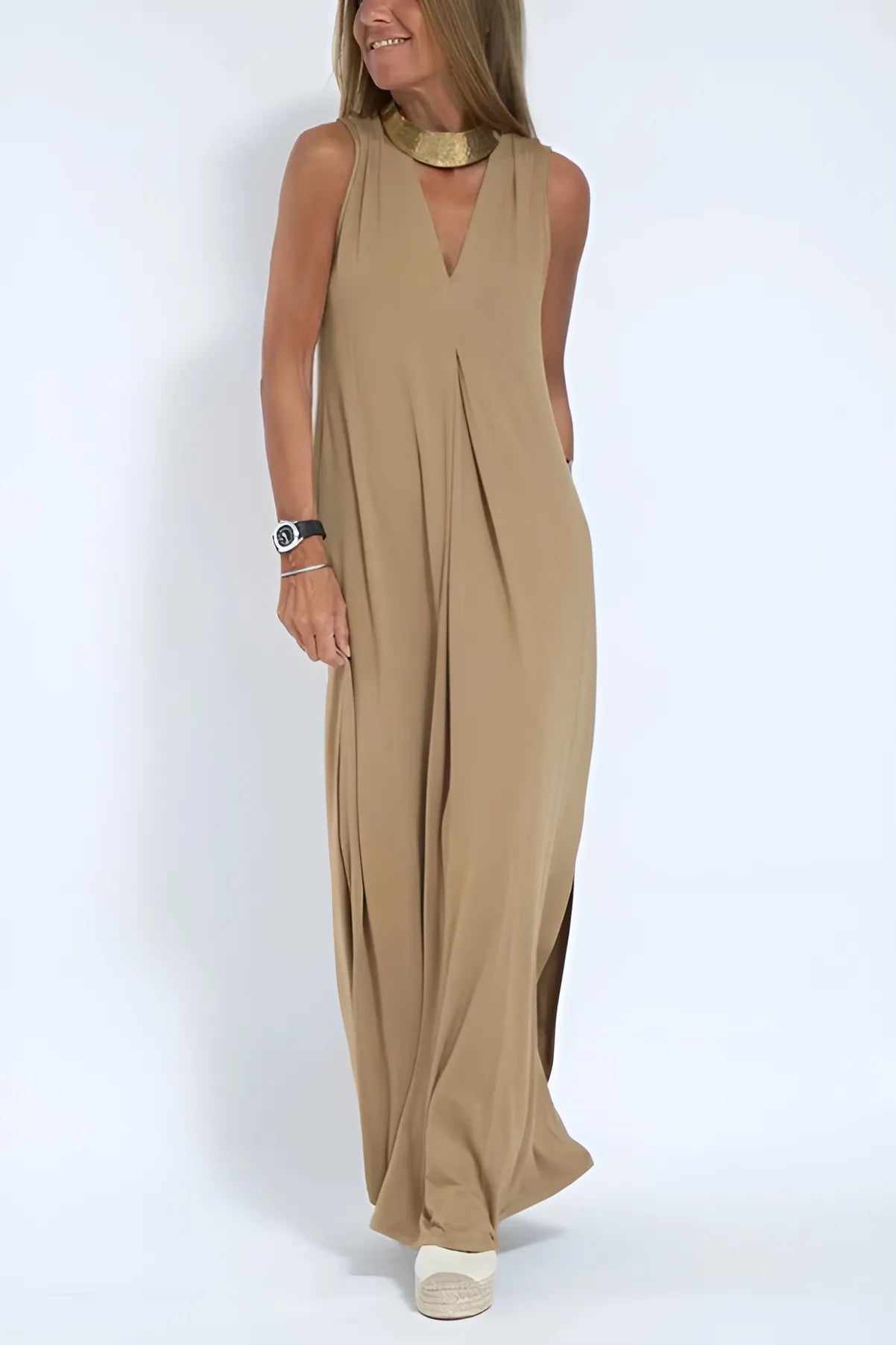 Lyvazza™ – Elegant Long Dress + Matching Cardigan