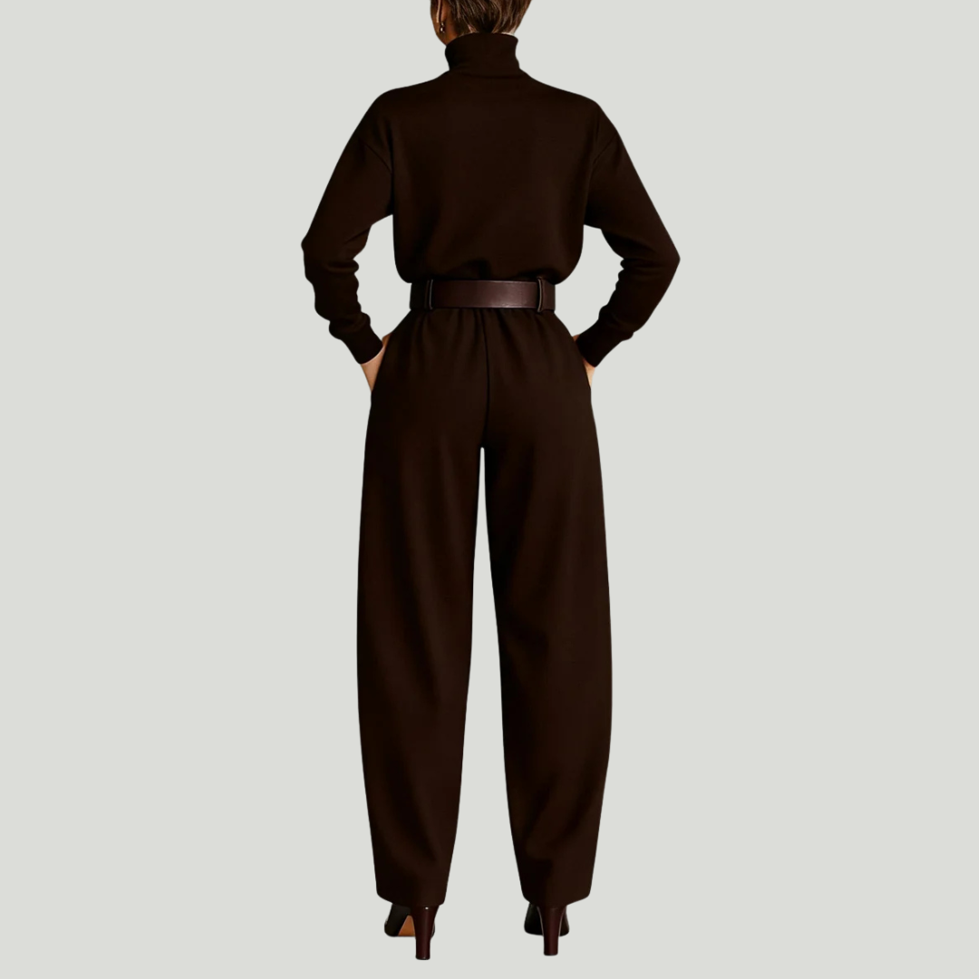 Juliet™ | Turtleneck Top & Straight-Leg Pants Set