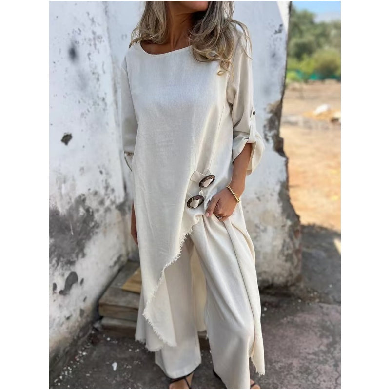 Amélia™ | Cotton-Linen Two-Piece Set