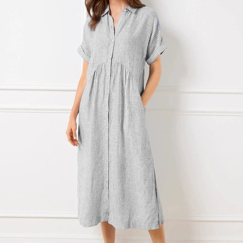 Marivelle – Striped Shirt Dress