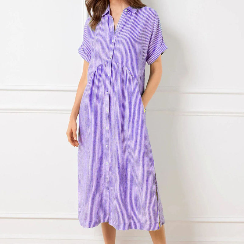 Marivelle – Striped Shirt Dress