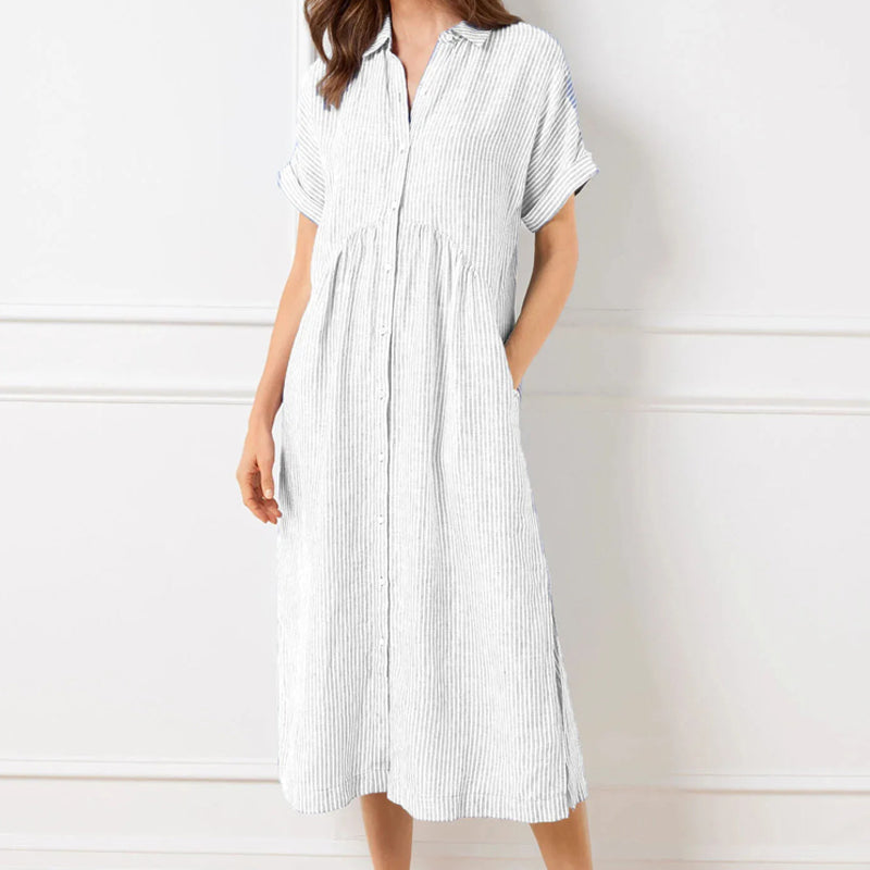 Marivelle – Striped Shirt Dress
