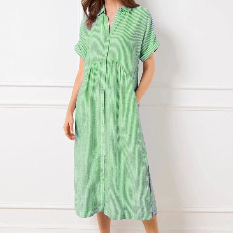 Marivelle – Striped Shirt Dress