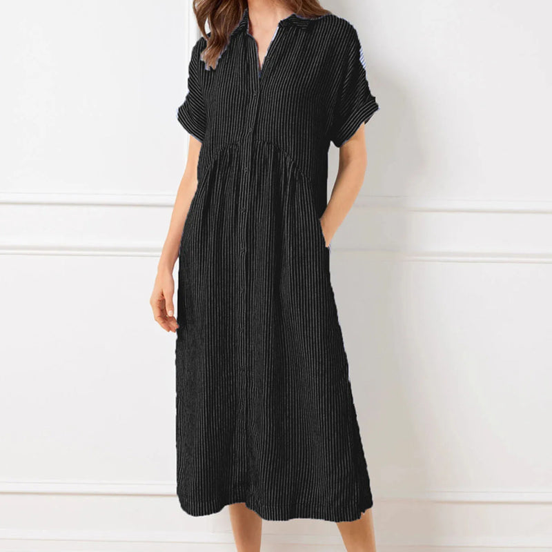 Marivelle – Striped Shirt Dress