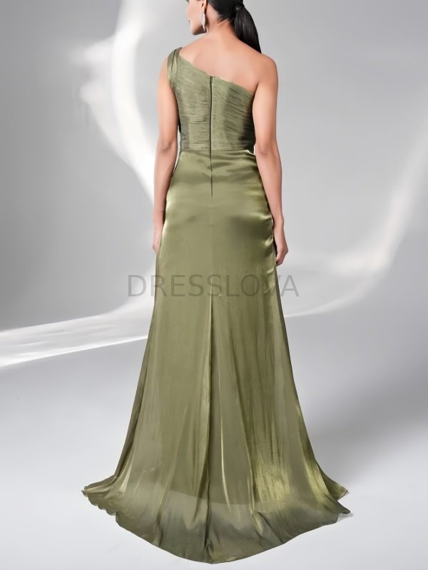 Aurelia™ | Off-Shoulder Satin A-Line Wedding Gown