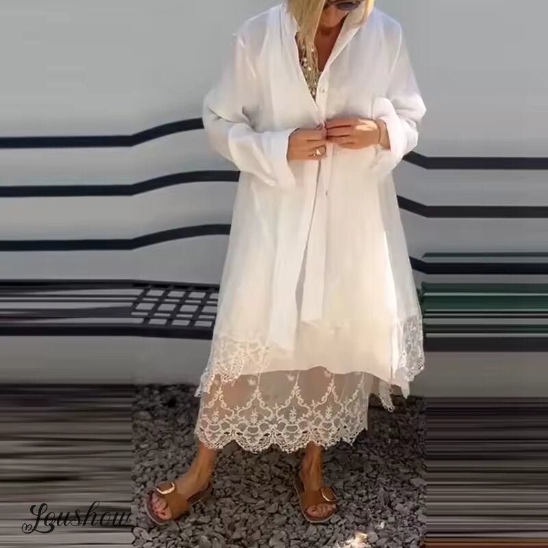 Esméra™ | Elegant V-Neck Two-Piece Dress Set