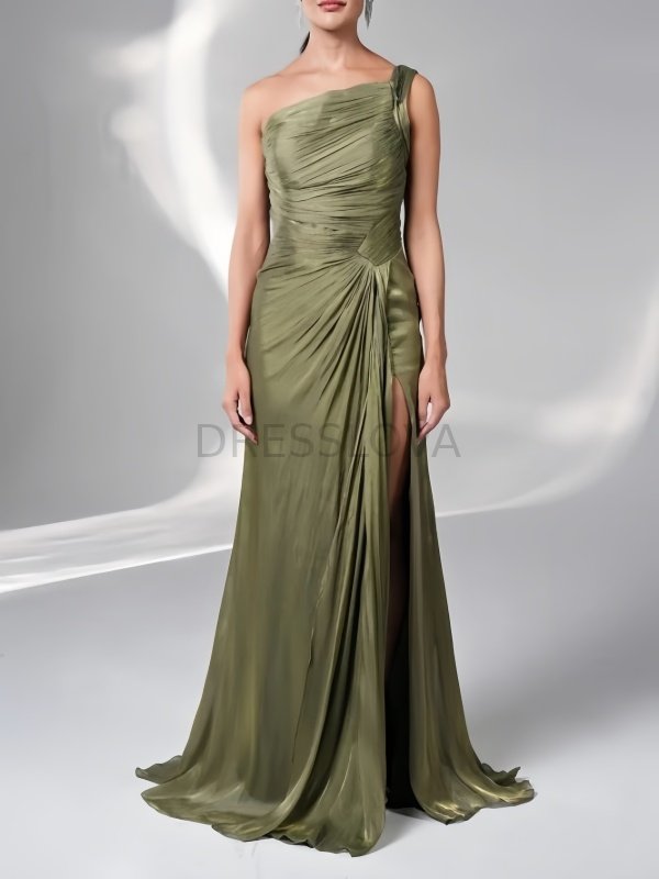 Aurelia™ | Off-Shoulder Satin A-Line Wedding Gown